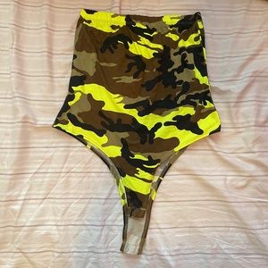 camouflage bodysuit